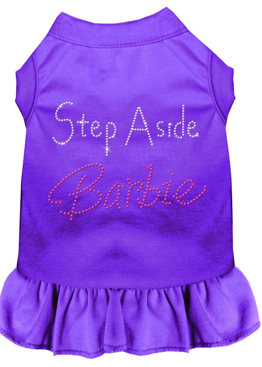 Step Aside Barbie Rhinestone Dress Purple XS